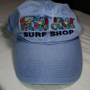 Ron Jon Blue and White Surf Shop Patch Women Or Girls' Cap